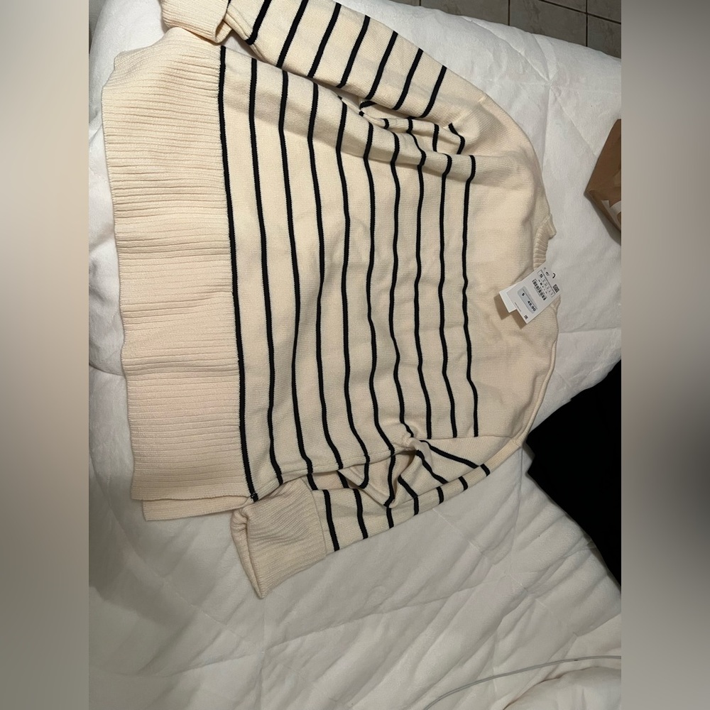 Zara striped knit sweater